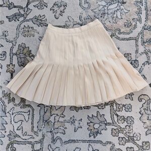 Escada Cream Pleated Skirt